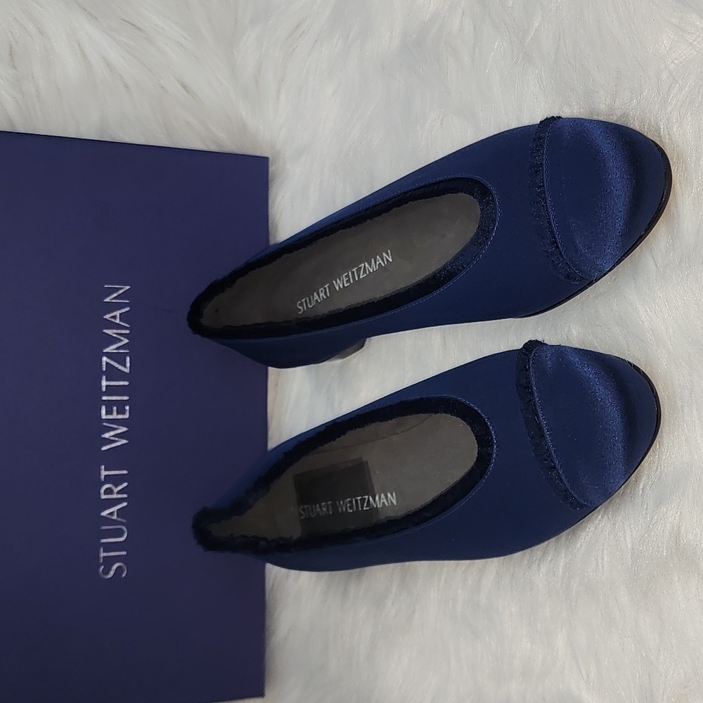 Stuart Weitzman Captain Satin Flats